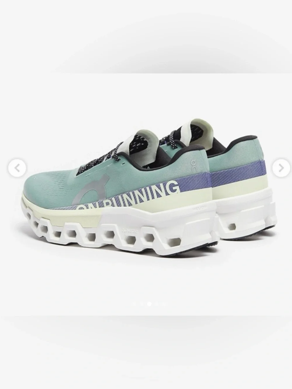 On Running Cloudmonster 2 Mint/White‎ Men’s Running Shoe